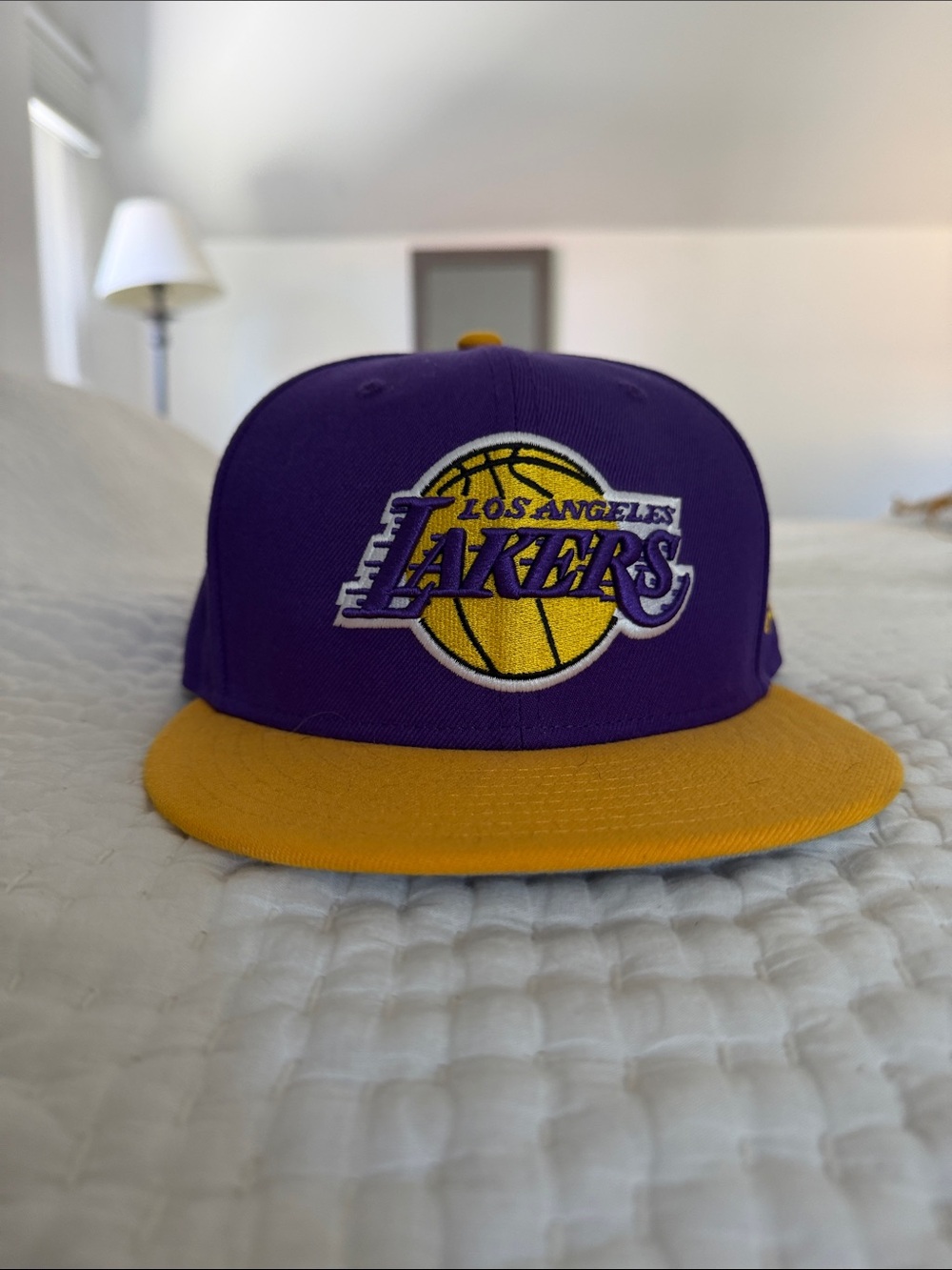 New Era Los Angeles Lakers Purple and Yellow Fitted Hat